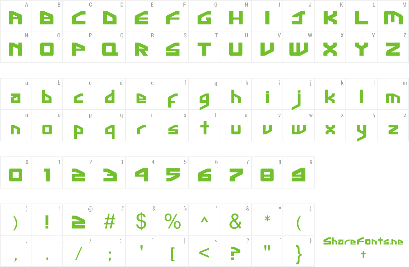 Font Ginga PV preview